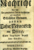 (Koepke, Adam) - Historische Nachricht von dem vor zweyhundert Jahren berühmten und verruffenen Schlesischen Edelmann, Herrn Caspar Schwenckfeld von Osing, samt beygefügter Anzahl seiner Schrifften.