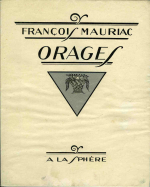 Mauriac, Francois - Orages. Pointes d´argent de O. Coubine.