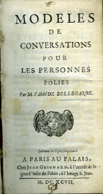 Morvan de Bellegarde, Jean Baptiste  - Modeles de conversations pour les personnes polies.