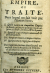  - LE CINQUIEME EMPIRE OU TRAITE, Dans lequel on fait voir par l´Ecriture Sainte, I. Qu´il y aura un cinquiéme Empire sur la terre, qui sera plus grand que celui des Assyriens, des Perses, des Grecs, et des Romains. II. Quand est-ce que cét Empire commencera, et quelle sera sa durcé. III. Par qui et comment cet Empire s´établira. IV. Quel sera l´état de l´Eglise sous cét Empire. Ouvrage trés curieux dans lequel on explique diverses Propheties de l´Eferiture, qui jusques ici ont été mal entenduës. On y fait voit auffi la décadense des Empires, & Io temps que Babylone fera dé truite.