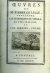 Delille, Jacques - Oeuvres de M. L´abbé Delille, contenant Les Géorgiques de Vergile, en vers froncois, et Les Jardins, poéme.