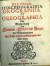 (Scheuchzer, Johann Jakob) - HELVETIAE STOICHEIOGRAPHIA. OROGRAPHIA. ET OREOGRAPHIA. Oder Beschreibung Der Elementenú Grenzen und Bergen des Schweitzerlands. Erster Theil.