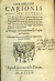 Carion, Johannes - CHRONICON CARIONIS EXPOSITVM ET AVCTVM MVLTIS ET VETERIBVS ET RECENTIbus historiis in descriptionibus regnorum & gentium antiquarum, & narrationibus rerum Ecclesiasticarum & Politicatum, Graecarum, Romanorum, Germanicarum & aliarum, ab exordio Mundi vsque ad Carolum quintum imperatorem, A Philippo Melanchthone et Casparo Peucero. Postrema editio, cui accesserunt Capitum & Rerum Indices.