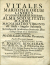 Ringelhan, Joannes - VITALES MARIOPHILORUM CINERES IN ANNIVERSARIIS INFERIIS ALMA SODALITATE MAJORI MAGNAE MATRIS VIRGINIS ab Arch - Angelo Salutatae In Caesareo & Academico Societatis JEsu Collegio Pragae ad S. Clementem erecta & confirmata, Piis DD. Sodaliu Manibus Parentante, Funebri Panegzrico honorati. A REVERENDO ac DOCTISSIMO PATRE P. JOANNE RINGELHAN, Soc> JESU, AA. LL. & Philosophiae Doctore, & in Alma Caesarea Regiáq; Univers: Carolo-Ferdinandea Pragensi Philosophiae Moralis Professore Regio, Publico & Ordinario. In Academica Societatis JESU Basilica ad S. Salvatorem, Anno 1713. Mense Augusto die.