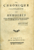 [Imbert de Boudeaux, Guillaume] - LA CHRONIQUE SCANDALEUSE OU MÉMOIRES POUR SERVIR A L´HISTOIRE DES MOEURS DE LA GÉNÉRATION PRÉSENTE.