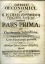 Fischer, Christoph - Operis Oeconomici per R. P. Christophorum Fischer Soc: Jesu, conscripti pars prima [+ secunda], De Oeconomia Suburbana. Pars prima, Pars secunda.