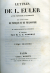 Euler, (Leonard) - Lettres a une princesse d´Allemagne sur divers sujets de physique et de philosophie. Précédées de l´éloge d´Euler par Condorcet et annotées par M. A. A. Cournot.