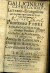 Nostitz, Johann Baptist - GALLICINIUM CATHOLICUM Luthero-Evangelicos ad feriam agnitionem Veritatis suscitans; SEV Professio Fidei ROMANO-CATHOLICAE Dialogo Familiari Catholici, & Praedicantis, PROPOSITA Amicis in Consilium, Dubiis in Auxilium, Conversis in Solatium. Per I. B. N. ab H.