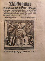 Wellendorfer, Virgilius - Valelogium Pro valete quod inscribit[ur]: Octoginta Jsocratis: Regalia: moralia: p[rae]cepta co[m]plectitur: que ad laudem dei/ et singulare[m] o[l]im vtrius[que] status Prelatoru[m] subditoru[mque] vtilitate[m]/ restaurata/ Cu[m] com[m]entariolo necno[n] literario appendice in lucem prodeunt finaliter. Arma Lipsensium Arma Saltzburgensiu[m].