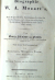 Nissen, Georg Nikolaus von - Biographie W. A. Mozart´s. Nach Originalbriefen, Sammlungen alles über ihn Geschrieben, mit vielen neuen Beylagen, Steindrücken, Musikblättern und einem Fac-simile. 