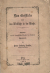 Parisis, Peter Ludwig (Bischof von Arras) - Das Geistliche und das Weltliche in der Kirche. Schreiben an der französsischen Minister des Aeuszeren.