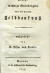 Lincker von Lützenwick, Joseph Johann Jakob von - Einige wichtige Grundregeln aus der neuern Feldbaukunst.