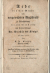 Kahl T. J. - Rede bey der Weyhe des neugewählten Magistrats zu Wünschelburg den 3ten August 1809 am Geburtstage Sr. Majestät des Königs gehalten von .......