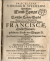 Christelius, Bartholomaeus - Praecellens Viduarum Speculum, Fürtrefflicher Wittib=Spiegel; Oder Löblicher Lebens Wandel Ihro Excellenz der Verwittibten Hoch= und Wolgebohrnen Frauen / Frauen Franciscae, Grafin Slavatin / gebohrnen Grafin von Peggau / etc. …