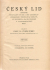 Zíbrt, Čeněk (red.) - Český lid. Sborník věnovaný studiu lidu československého v Čechách a Moravě, ve Slezsku a na Slovensku a v Podkarpatské Rusi. ... XXVIII.