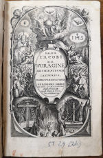 Voragine, Jacobus de - SERMONES AUREI IN DOMINICAS ET FESTA PER ANNUM A vetustate et innumeris prope mendis repurgati Per R.P.F. RUDOLPHUM CLUTIUM Ordinis Praedicatorum. Cum novis Notis marginalibus recentique Sermonum ac Rerum Indice locupletissimo. Tomus I, II.