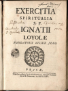 Ignáz z Loyoly - EXERCITIA SPIRITUALIA S.P. IGNATII LOYOLAE FUNDATORIS SOCIET: JESU.