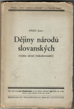 Obšil, Jan - Dějiny národů slovanských (vyjma národ československý).