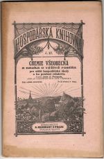 Patzak, Jan J. - Chemie všeobecná a nauka o výživě rostlin pro nižší hospodářské školy a ku poučení rolnictva. 