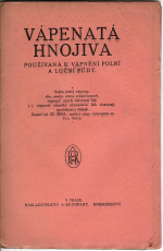 Šíma, Zdeněk - Vápenatá hnojiva používaná k vápnění polní a luční půdy. 