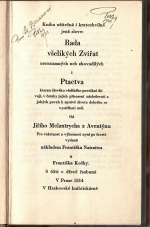  - Kniha vžitečná y kratochwilná, genž slowe: Rada wsselikých Zwjřat nerozumných neb zhowadilých, y Ptactwa, kterau člowěku wsselikého powplánj dáwagj, w čemby gegich přirozenj následowati, a gakých powah k zpráwě žiwota dobrého se wystřjhati měl. Od Giřjho Malantrycha z Awentýnu. Pro wzáctnost a wýbornost nynj po čwrté wydaná.