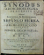 Berka z Dubé, Zbyněk - SYNODUS ARCHI-DIOECESANA PRAGENSIS. Habita ab ILLUSTRISSIMO & REVERENDISSIMO DOMINO DOMINO SBIGNEO BERKA, DEI et APOSTOL: SEDIS GRATIA ARCHI-EPISCOPO PRAGENSI, & PRINCIPE, LEGATO NATO, &c. Anno a Christi Nativitate M.D.C.V. In Festo S. WENCESLAI PRINCIPIS MARTZRIS AC PATRONI.