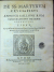 Gallonio, Antonio - DE SS. MARTYRVM CRVCIATIBVS ANTONII GALLONII ROM. CONGREGATIONIS ORATORII PRESBYTERI LIBER Quo potissimum instrumenta, & modi, quibus ijdem CHRISTI martyres olim torquebantur, accuratissime tabellis expressa describuntur.