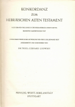 Lisowsky, Gerhard Dr. Theologie - Konkordanz zum habräischen Alten Testament.