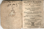 Hippocrates - HIPPOCRATIS APHORISMI, NICOLAO LEONICENO VICENTINO Interprete. VNA CVM ANNOTATIONIBVS quibusdam, & circa textum praecipue IOANNIS MANELPHI Medici, et Philosophi Romani. ACCESSERE EIVSDEM PROGNOSTICA. Itemque APHORISMI SELECTI ad fingulos morbos. 