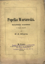 Klicpera, Václav Kliment - Popelka Waršewská. Israelitská veselohra w trojím dějstwí.