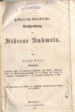 Trajer, Johann - Historisch=statistische Beschreibung der Diöcese Budweis.