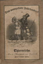 Butziger, Gustav - Das neunzehnte Jahrhundert des Thierreichs. Mit poetischen Einleitungen.