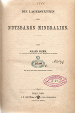 Grimm, Johann - Die Lagerstätten der Nutzbaren Mineralien.