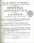 Dobner, Job Felix (Gelasius a S. Catharina) - Epistola apologetica adversus Luciferum urentem, non lucentem, qua gentis Czechicae origo a veteribus Zecchis Asiae populis, et Ponti Euxini Maetodisque accolis vindicatur. Seu appendix et elucidatio Prodromi Annalium Hagecianorum. ...