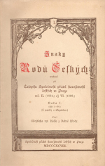 Král z Dobré Vody, Vojtěch rytíř - Znaky Rodů Českých wydané při Časopisu Společnosti přátel starožitností českých w Praze roč. II. (1894.) až VI. (1898.) Řada I. (List 1. - 50.) (S popisy a ukazatelem.) Prací ...