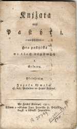 Gessner, (Salomon) - Knjžata mezi Pasýři. Hra pastýřská we třech děgstwjch z Gesnera. Přeloženjm Jozefa Chmely.