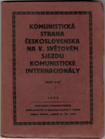  - Komunistická strana Československa na V. světovém sjezdu komunistické internacionály. 