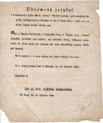  - Obnowený zatykač k pronásledowánj Hynka Worla, obyčegně Worljček zwaného, genž usnessenjm býwalého hrdelnjho saudu w Chrudjmi ode dne 4. Dubna 1850, č 1474 crim. ze zločinu krádeže práwně obwiněn gest.