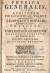  Biwald, Leopold - PHYSICA GENERALIS, QUAM AVDITORVM PHILOSOPHIAE VSIBVS ACCOMODAVIT LEOPOLDVS BIWALD E SOCIETATE IESU, PHYSICAE IN VNIVERSITATE GRAECENSI PROFESSOR PVBLICVS ET ORDINARIVS.