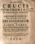 Weinacht, Mattaeus - GLORIOSA CRUCIS MEMORIA IN EXPOSITIONE HISTORICA DE ORTU, & PROGRESSU Sacri, ac Anitiquissimi Canonici Ordinis CRUCIGERORUM CUM RUBEO CORDE, Sancte Mariae Demetrii de Urbe, Beatorum Martyrum de Poenitentia Sub Regula Divi Augustini militentis; Cum ANNEXIS DECISIONIBUS PRACTICIS THEOLOICO-MORALIBUS DE VOTO.