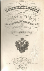  - Schematismus der Königreiche Galizien und Lodomerien für das Jahr 1838.