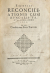  - EXEMPLAR RECONCILIATIONIS CUM HVNGARIS FACTAE 23 Junii, ANNO 1606. nec-non Conclitiones Pacis Turcicae.