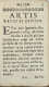  - ARS SALUTIS COMPENDIO TRADITA, In usum & profectum Animarum. Recusa REGINAE HRADECII.