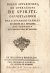 Cavalli, Atanagio P. - DELLE APPARIZIONI ED OPERAZIONI DE´SPIRITI. DISSERTAZIONE DEL P. ATANAGIO CAVALLI REGGENTE DI S. THEOLOGIA NEL CONVENTO DE´CARMELITANI DI TORINO.