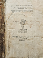 Euclides - EVCLIDIS MEGARENSIS MATHEMATICI CLARISSIMI ELEMENtorum Geometricorum. Lib. XV. Cum expositione THEONIS in priores XIII á Bartholomeo Veneto latinate donata, CAMPANI in omnes, et HYPSICLIS Alexandrini in duos postremos. His adiecta sunt Phaenomena, Catoptrica et Optica, deinde Protheoria Marini et Data, Postremum uero, Opusculum de Leui et Ponderoso, hactenus non uisum, eiusdent.