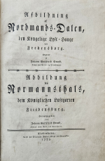 Grund, Johann Gottfried - Afbilddning af Nordmands=Dalen, i den Kogelige Lyst=Hauge ved Fredensborg. Abbildung des Normannsthals, in dem Königlichen Lustgarten zu Friedensburg.