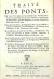 [Gautier, Henri (Hubert)] - TRAITÉ DES PONTS, OU IL EST PARLÉ DE CEUX DES ROMAINS & de ceux des Modernes; de leuts manieres, tant de ceux de Maconnerie, que de Charpente; & de leur disposition dans toute forte de lieux. Des project des Ponts, des Matériaux dont les construit, de leurs Fondations, des Echafaudages, des Cintres, des Machines, & des Batatdeaux a leurs usages. De la difference de toute forte de Ponts, soit Dormans, ou Fixes; soit Mouvans & Flotans, Volans, Tournans, a Coulisses, Ponts-levis a Fleche, & a Baccule, &c. Avec l´exlication de tous les Termes des Arts qu´on employe a la construction des Ponts, & les Figures qui démontrent leurs differentes parties. Et les Edits, Declarations, Arrests & Ordonnances qui ont été rendus a l´occasion des Ponts & Chaussées, Ruës, Bacs, Rivieres. Des Coutumes observées sur ce fait. De leur entretien. Des garanties. Des Peages, & des Reglements sur les Carrieres.