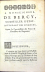 [Gautier, Henri (Hubert)] - TRAITÉ DES PONTS, OU IL EST PARLÉ DE CEUX DES ROMAINS & de ceux des Modernes; de leuts manieres, tant de ceux de Maconnerie, que de Charpente; & de leur disposition dans toute forte de lieux. Des project des Ponts, des Matériaux dont les construit, de leurs Fondations, des Echafaudages, des Cintres, des Machines, & des Batatdeaux a leurs usages. De la difference de toute forte de Ponts, soit Dormans, ou Fixes; soit Mouvans & Flotans, Volans, Tournans, a Coulisses, Ponts-levis a Fleche, & a Baccule, &c. Avec l´exlication de tous les Termes des Arts qu´on employe a la construction des Ponts, & les Figures qui démontrent leurs differentes parties. Et les Edits, Declarations, Arrests & Ordonnances qui ont été rendus a l´occasion des Ponts & Chaussées, Ruës, Bacs, Rivieres. Des Coutumes observées sur ce fait. De leur entretien. Des garanties. Des Peages, & des Reglements sur les Carrieres.