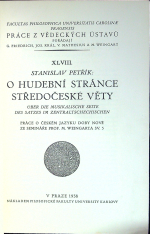 Petřík, Stanislav - O hudební stránce středočeské věty. Über die musikalische Seite des Satzes im zentraltschechischen.