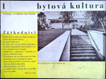 Vaněk, Jan (redakce) - Bytová kultura. Ročník II., číslo 1-4 (komplet)